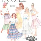 Tiered Skirt Sewing Pattern 14 16 Hippie Boho Gypsy Broomstick Petticoat Vintage 3079