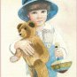 Jimmy Needlepoint Crewel Kit Vintage Country Boy Teddy Bear Spinning Top 10 x 14 Jan Hagara 1979