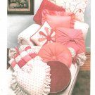 Vintage Throw Pillows Sewing Pattern Heart Patchwork Dresden Bolster Sunburst Flanged Round Wrap 129