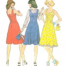 Sleeveless Tank Dress Sewing Pattern Vintage 10 32.5 Bust Fitted Jumper 70s Hippie Mod 7437