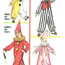 Vintage Clown Jester Costume Sewing Pattern Unisex Boy Girl 8/10 Halloween Theater 6198