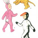 50s Halloween Costume Sewing Pattern 2-4 Rabbit Tiger Cat Duck Child Boy Girl Vintage 4073