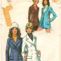 Misses Suit Jacket Blazer Sewing Pattern Single Double Breasted Sz 10 70s Fitted Wide Lapel 9610