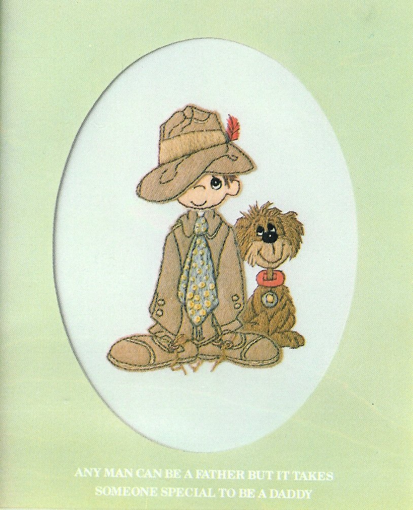 Precious Moments Stitchery Kit Boy Dog Someone Special Dad Father Son Applique Embroidery