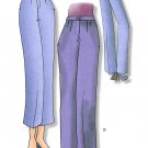 Classic Fit Slacks Pants Sewing Pattern Misses 4-16 Straight Tapered Waistband Easy 5222