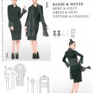 Mod Kimono Dress Wrap Sewing Pattern Vest Scarf Flounce Sleeve 8-20 Pullover Raised Bodice 7133