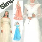 Vintage Wedding Dress Gown Sewing Pattern 10 Off Shoulder Lace Hippie Victorian Gunne Sax 5217