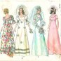 70s Wedding Dress Gown Sewing Pattern 11 Long Short Scoop High Neck Bridesmaid 5462