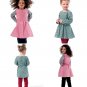 Girls Tunic Top Dress Sewing Pattern 6-8 Jumper Pants Easy Long Sleeve Sleeveless 6595