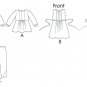 Girls Tunic Top Dress Sewing Pattern 6-8 Jumper Pants Easy Long Sleeve Sleeveless 6595