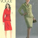 Vogue Dress Suit Sewing Pattern 16-20 D E F Plus Lined Jacket Skirt 8204