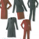 Easy Wardrobe Sewing Pattern 14-20 Wrap Front Jacket Dress Skirt Pants Suit Career 4298