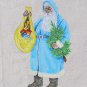 Machine Embroidered Santa Quilt Block Pillow Stocking 3 Old World Large Traditional St Nicholas