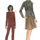 Vogue Sewing Pattern 8-14 Easy Lined Jacket Button Flared Gore Skirt Slacks Pants Suit 8134