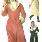70s Coat Sewing Pattern Misses 8 10  Hood Easy Reversible Rain Jacket Wrap Front Knee Ankle 7700