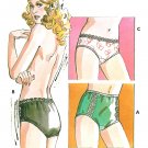 Panties Sewing Pattern Lingerie Intimates Undergarments Lace Bikini Hip Hugger Vintage 718
