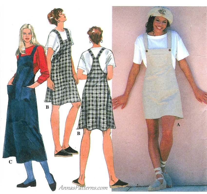 Easy Jumper Dress Sewing Pattern 4-8 Overall 3 Lengths Pullover Top 9503