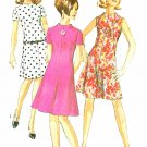 Shift Dress Sewing Pattern Sz 16 Vintage Twiggy 60s Collarless Flared Fitted Bodice 7161