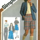 Preppy Skirt Jacket Bermuda Shorts Sewing Pattern Sz 12 School Girl Prim Lauren 9837