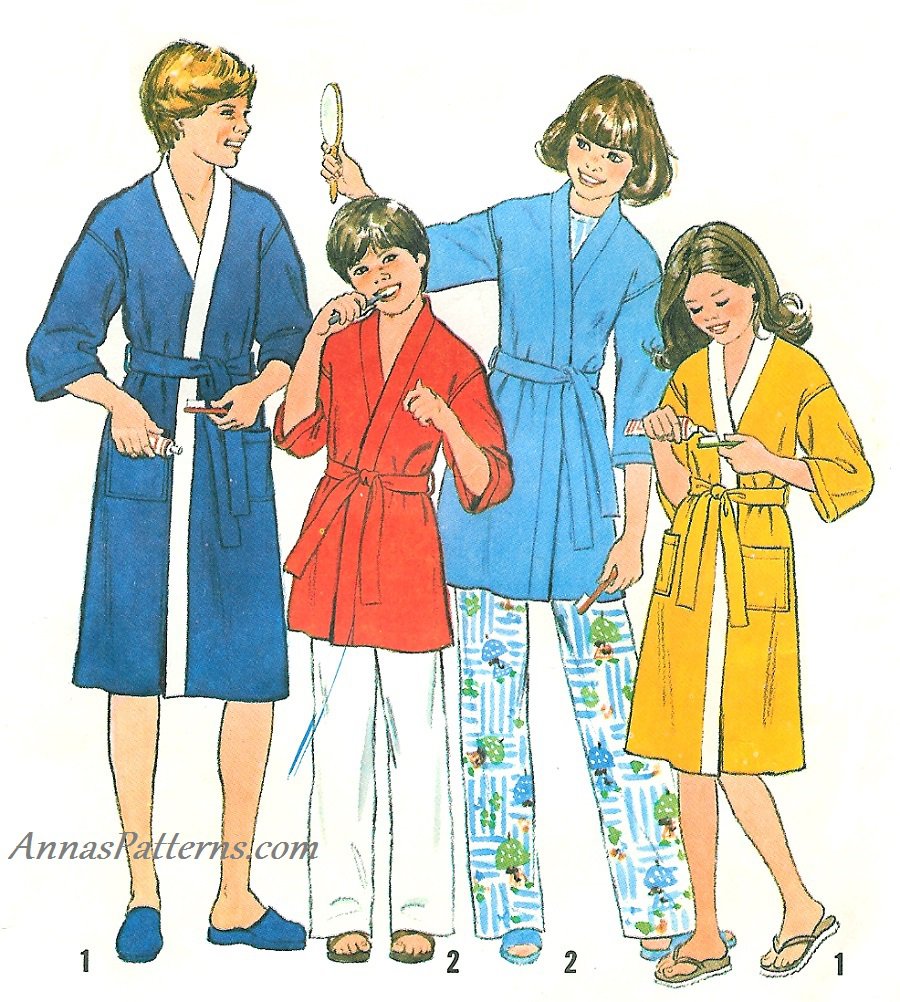 kimono robe sewing pattern