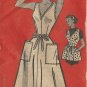 Anne Adams Apron Wrap Dress Sewing Pattern 12 Wrapron Jumper Easy 1952 Original 4803