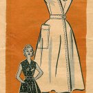 Anne Adams Wrap Dress Sewing Pattern Sz 18 Plus Vintage 1950s Sleeveless Smock Top 4743