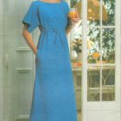Caftan Lounge Gown Sewing Pattern 18 20 Maxi Dress Kimono Sleeve Vintage 5166