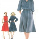 Pullover Shirtdress Dress Sewing Pattern Sz 16 Disco Vintage 80s Button Knee Length 5242