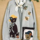 Bear Hugs Applique Sewing Pattern Bumble Bee Country Chic Sweatshirt Pillow