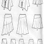 Bias Pull On Skirt Sewing Pattern 6-14 Scarf Hemline Flared Below Knee 4189