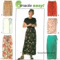 Mock Wrap Skirt Sewing Pattern Plus 18-20-22 Sarong Easy 2 Lengths 7525