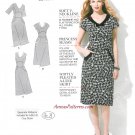 V-neck Dress Sewing Pattern 6-14 Shaped Waist Fitted Princess Seams A-line 1882