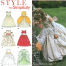 Girls Princess Dress Sewing Pattern 4-8 Cinderella Gauntlet Formal 8953