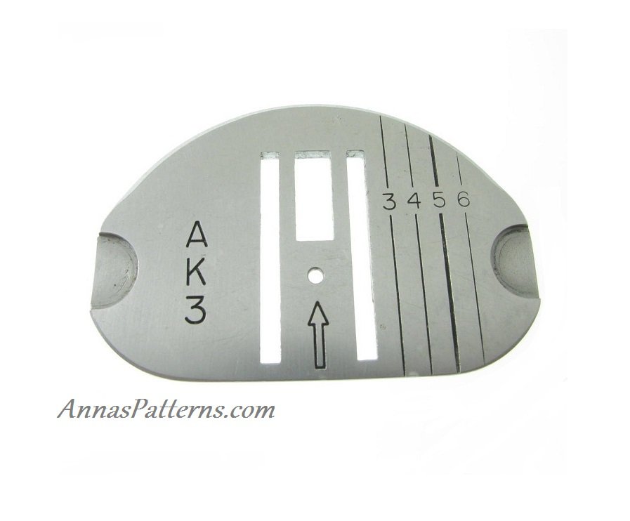 Singer Sewing Machine Throat Plate 17220 AK3 Vintage 400 500 600 620