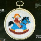 Rocking Horse Cross Stitch Kit Framed Ornament Gift Vintage Designs For The Needle