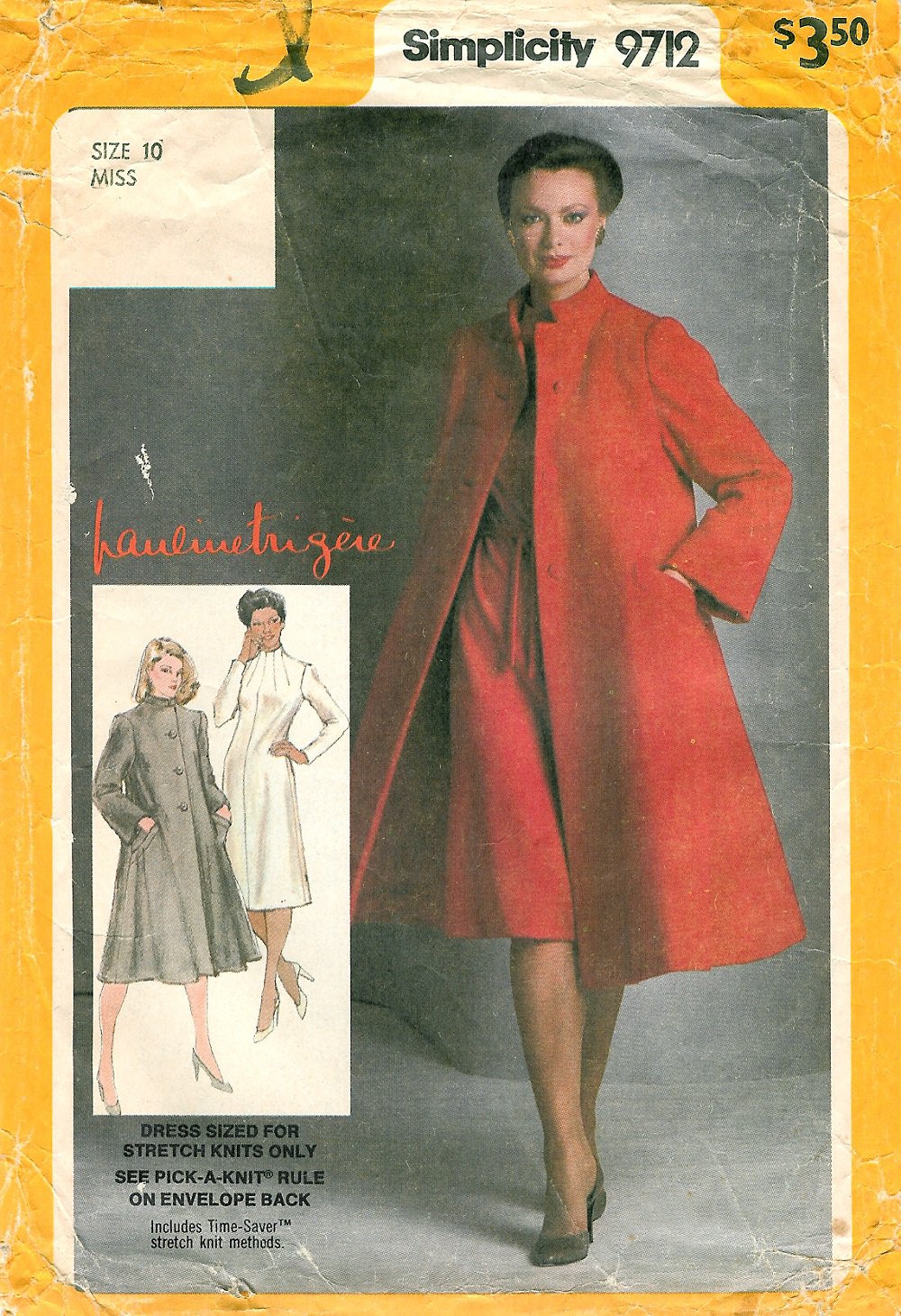 Swing Coat Sewing Pattern 10 Vintage Lined Dress Jacket Mandarin Funnel ...