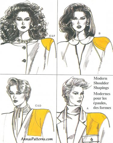 Vogue Sewing Pattern Vintage Camisole Shoulder Pads 9697