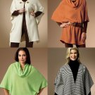 Cowl Neck Tunic Top Sewing Pattern 16-26 Poncho Cape Wrap Easy 5993