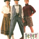 Misses Vest Baggy Pant Gypsy Skirt Sewing Pattern 8 Shorts Palmettos Annie Hall 4441