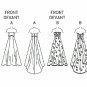 Strapless Wedding Dress Sewing Pattern 6-12 Gown Bridal Fitted Train Lace Satin 5325