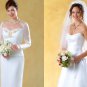 Wedding Gown Sewing Pattern 12-16 Top Skirt Train Strapless Sleeves 4131