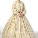 1800s Dress Sewing Pattern 16-24 Plus Americana Costume Petticoat Southern Belle Full Skirt 5831