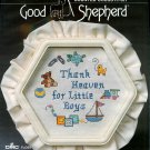 Thank Heaven For Little Boys Cross Stitch Kit Good Shepherd Frame Aida 6 x 7