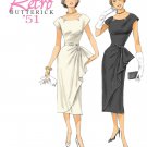 Retro 50s Dress Sewing Pattern 6-14 Slim Fitted Skirt Sash 5880