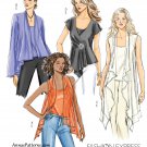 Loose Top Camisole Sewing Pattern 16-22 Plus Scarf Gypsy Flared Easy 4989