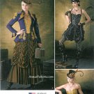 Goth Steampunk Costume Sewing Pattern 6-12 Corset Bustier Vixen Saloon Jacket 1248