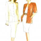 Unlined Jacket Skirt Sewing Pattern 10-20 Easy Tailored Business Fitted 9820