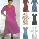 Plus Size Dress Sewing Pattern Easy 18W-24W Long Short Sleeve 5767
