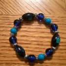 Glass and Silver Bead Bracelet