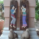 THAI PAINTING PLAQUES & SIGNS ON WOOD,